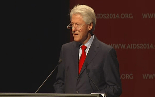 Clinton AIDS conference